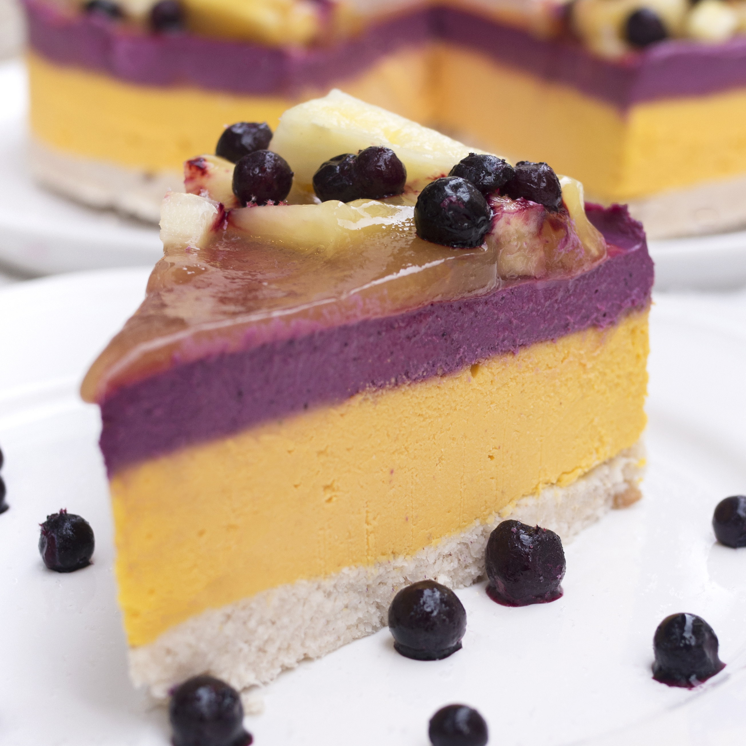 Торта с боровинки и ананас/ Blueberry pineapple cake | Кукуряк