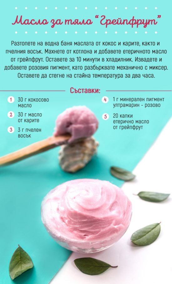 Масло за тяло „Грейпфрут“/ Grapefruit body butter Кукуряк